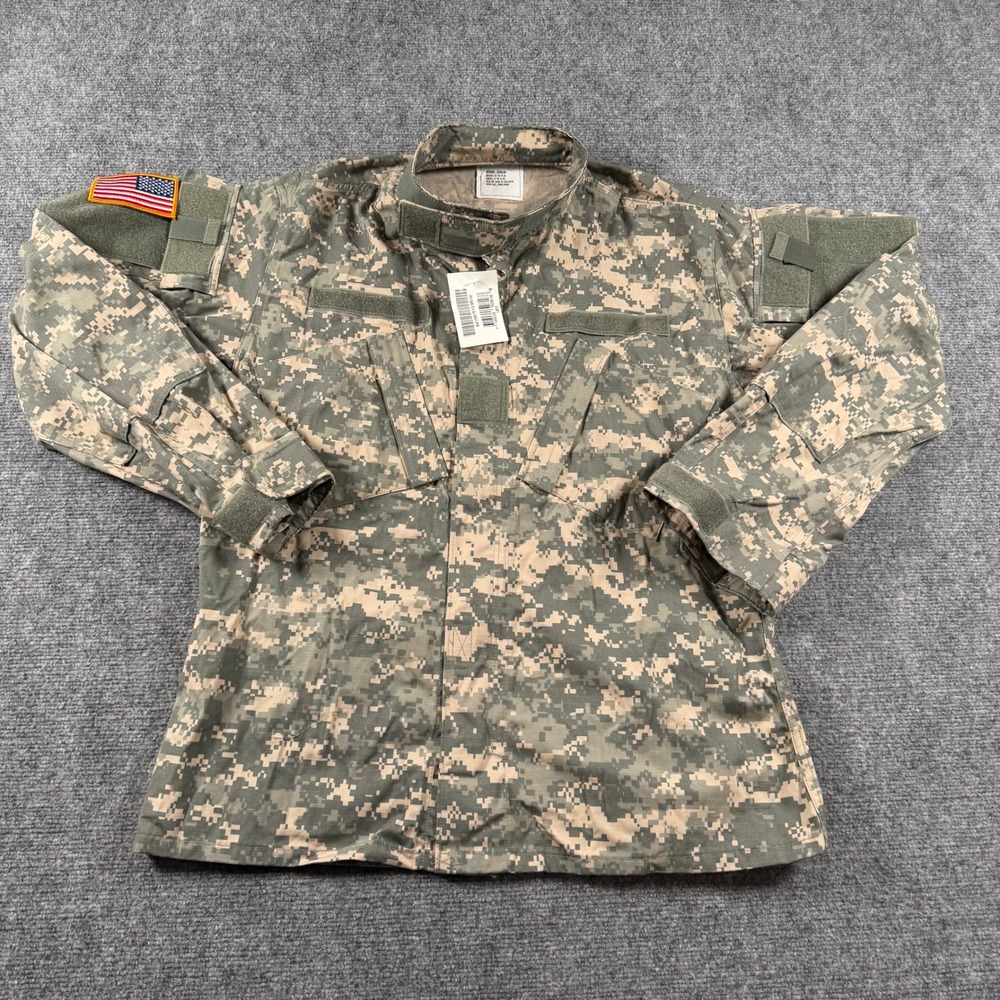 Military ACU Coat Mens Medium Regular UCP Digital Camo Tactical Jacket Ripstop
